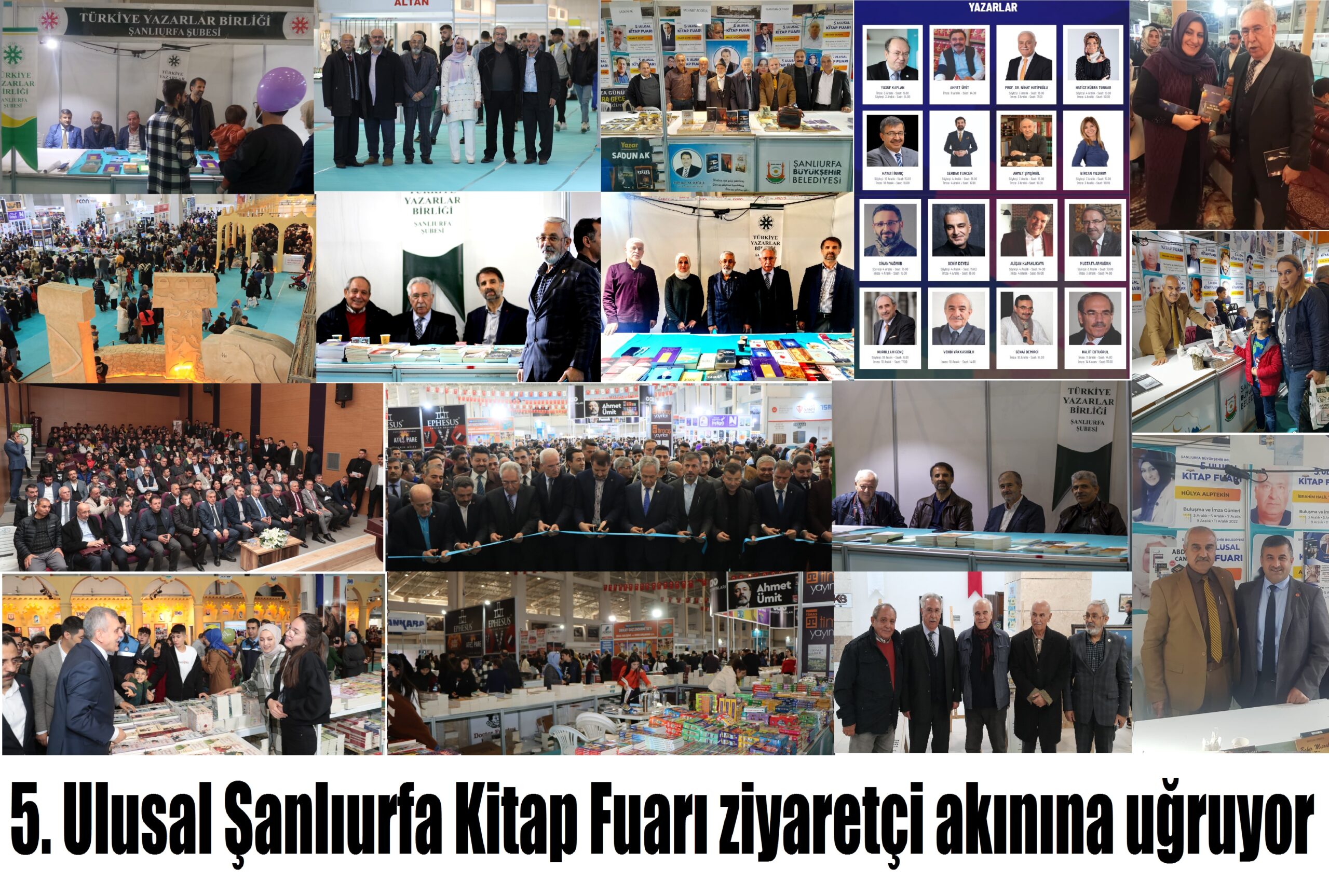 5. Ulusal Şanlıurfa Kitap Fuarı ziyaretçi akınına uğruyor