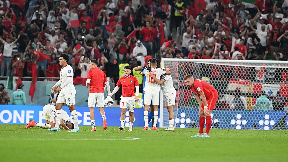 Fas, grubunun lideri olarak son 16 turuna çıktı