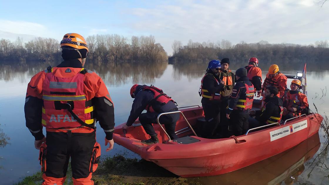 Bosna Hersek’in Sava Nehri’nde kaybolan 5 Türk vatandaşı için AFAD’dan destek