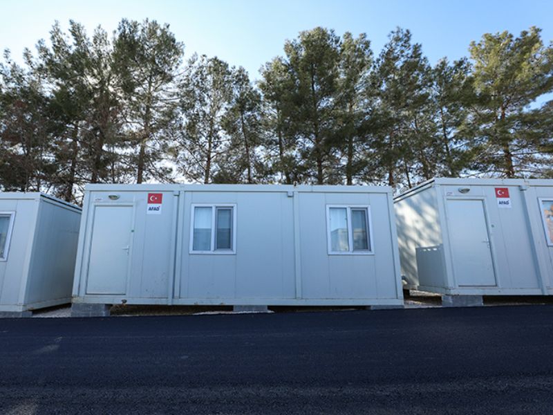 Adıyaman’da Geniş Bir Alana Konteyner Kent Kuruluyor