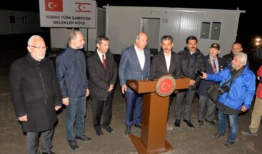 Cumhurbaşkanı Ersin Tatar, İskenderun’da “Kıbrıs Türk Şampiyon Melekler Köyü” konteyner yerleşim alanı ziyaret etti