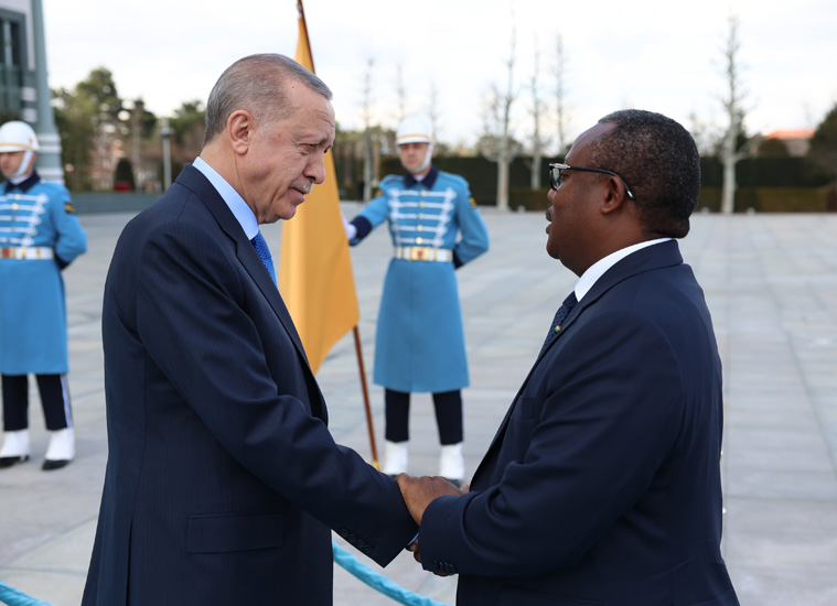 Cumhurbaşkanı Erdoğan, Gine Bissau Cumhurbaşkanı Embalo ile görüştü