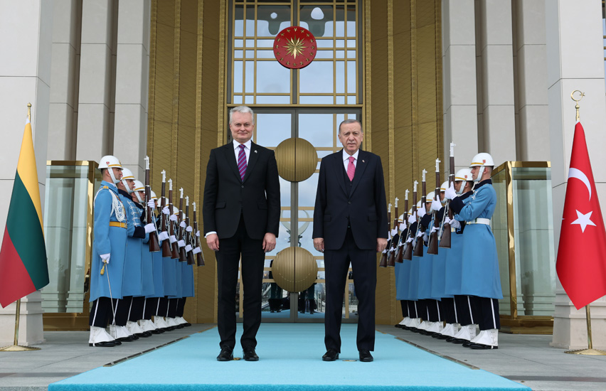 Cumhurbaşkanı Erdoğan, Litvanya Cumhurbaşkanı Nauseda ile görüştü