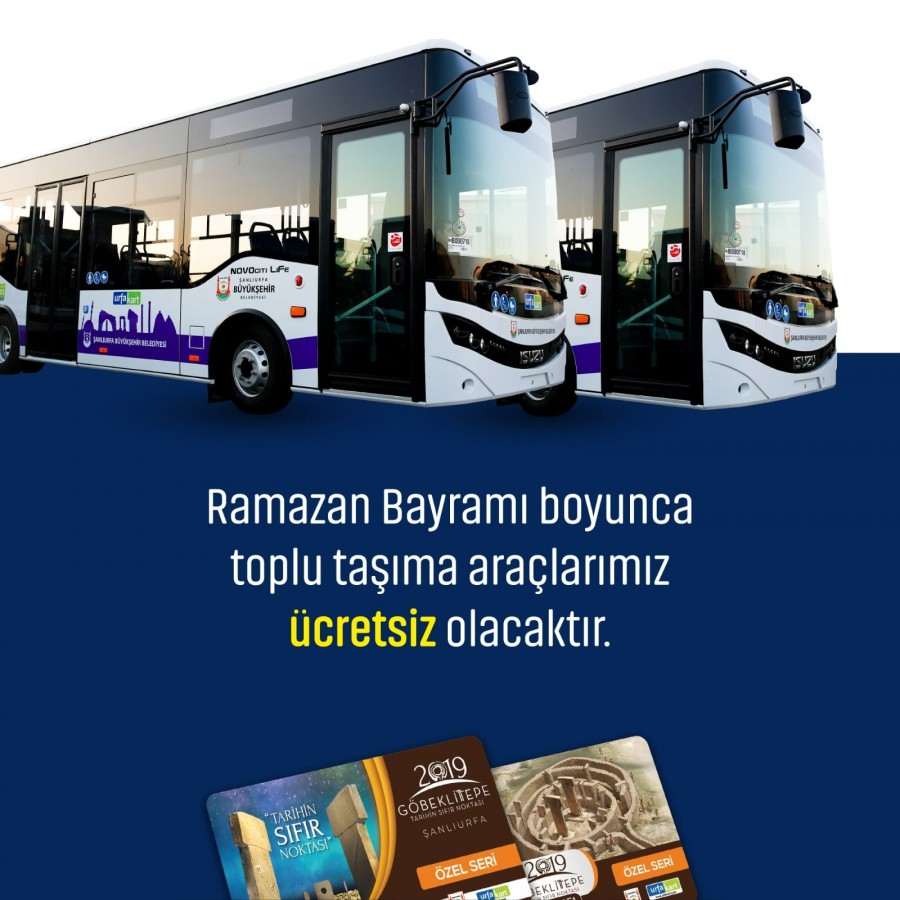 Ramazan Bayramında Büyükşehir Otobüsleri Ücretsiz