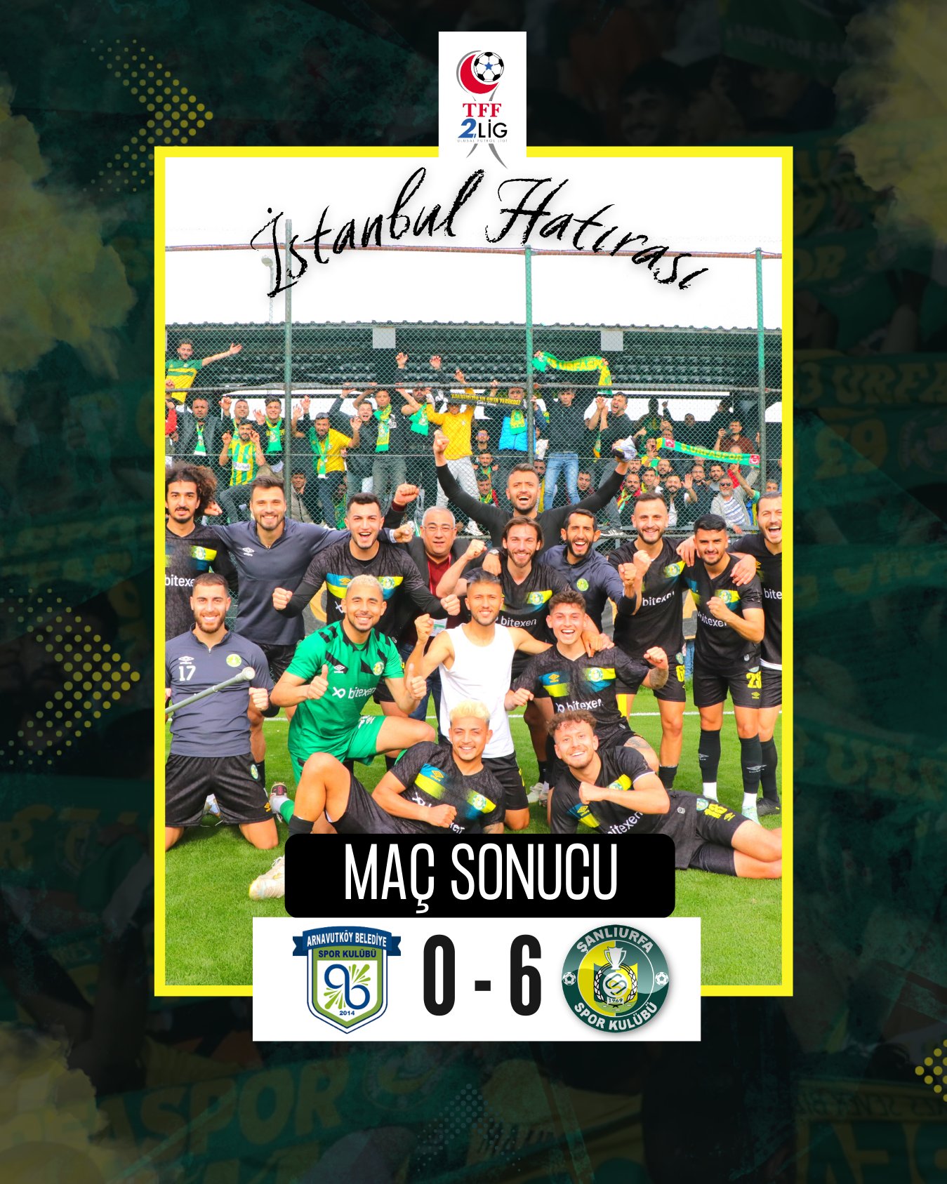 Şanlıurfaspor deplasmanda 6-0 kazandı