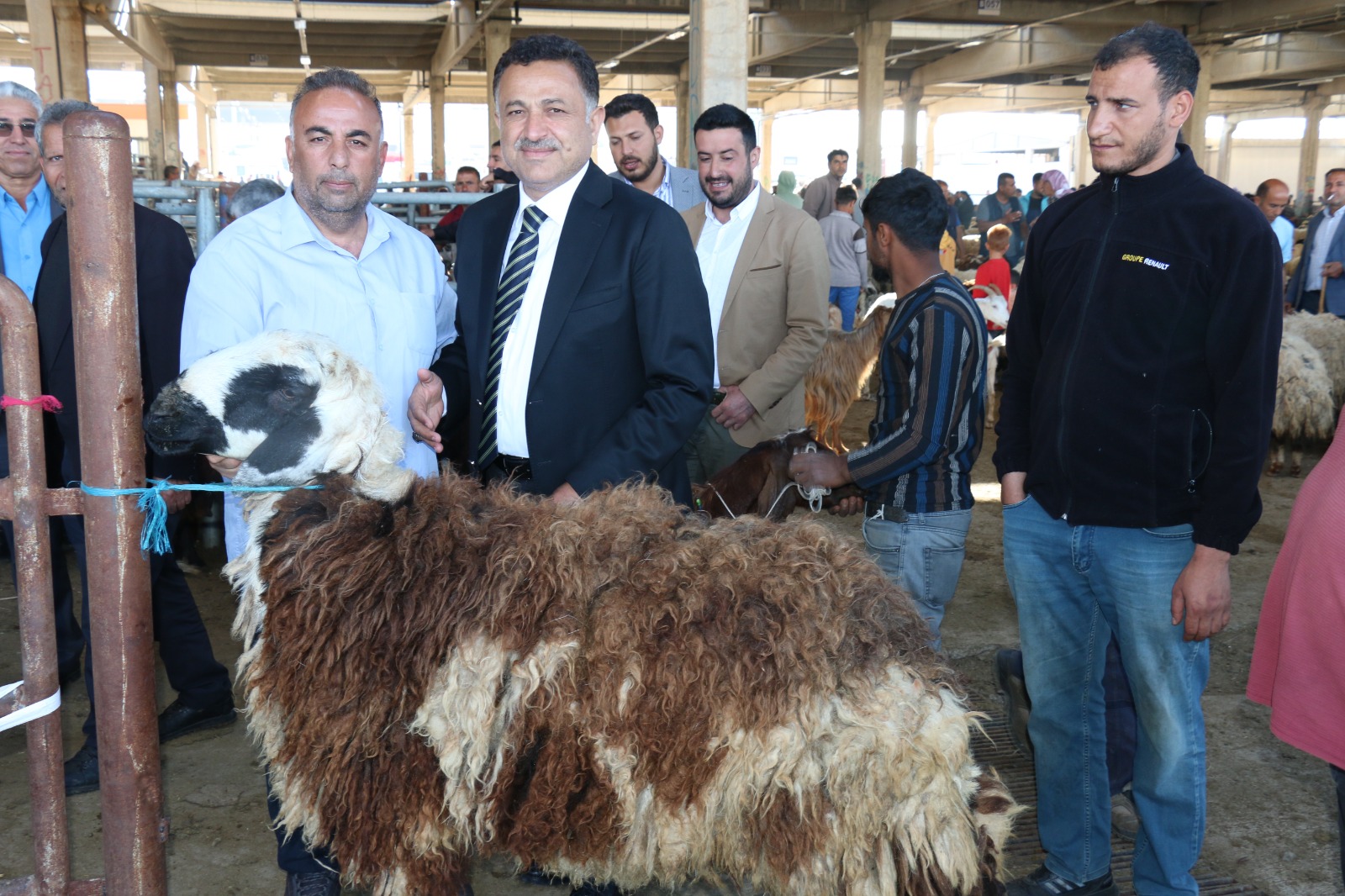 AK Parti Şanlıurfa Milletvekili adayı Hikmet Başak, Şanlıurfa Canlı Hayvan Borsasını ziyaret ederek esnaftan destek ve dua talep etti.