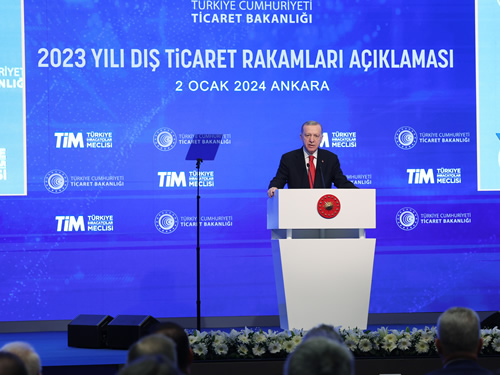 “2023 yılı ihracatı, 255 milyar 809 milyon dolara ulaşarak Cumhuriyet tarihimizin rekorunu kırdı”