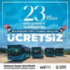 Şanlıurfa’da Toplu Taşıma 23 Nisan’da Ücretsiz