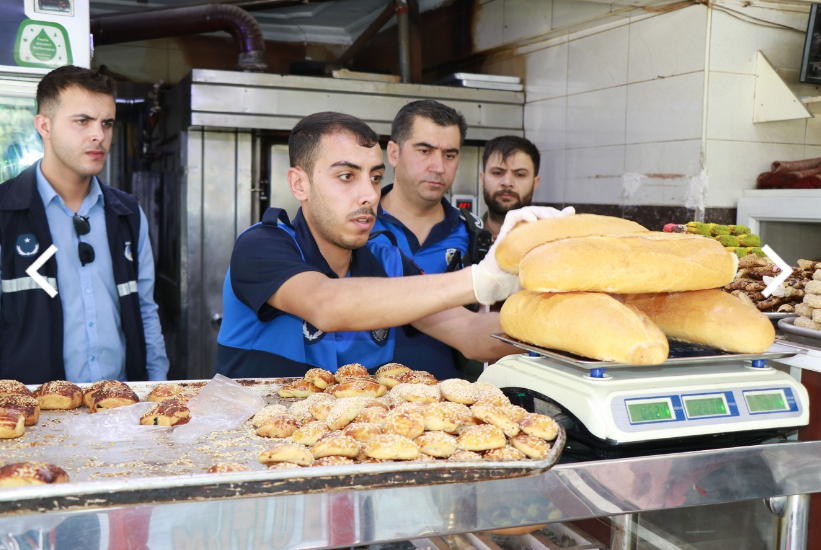 HALİLİYE ZABITASINDAN FIRINLARA GRAMAJ VE BACA DENETİMİ