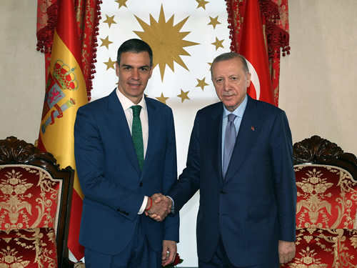 Cumhurbaşkanı Erdoğan, İspanya Başbakanı Sanchez ile görüştü