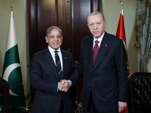 Cumhurbaşkanı Erdoğan, Pakistan Başbakanı Şerif ile görüştü
