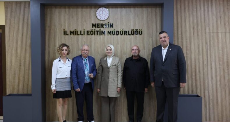 PROF. DR. OĞUZ ÖZYARAL MERSİN MİLLİ EĞİTİM MÜDÜRÜ FAZİLET DURMUŞ’U ZİYARET ETTİ