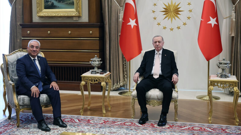 Cumhurbaşkanı Erdoğan, DSP Genel Başkanı Aksakal'ı kabul etti