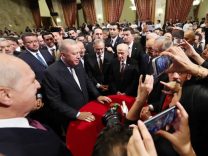 Cumhurbaşkanı Erdoğan, TBMM yeni yasama yılı resepsiyonuna katıldı