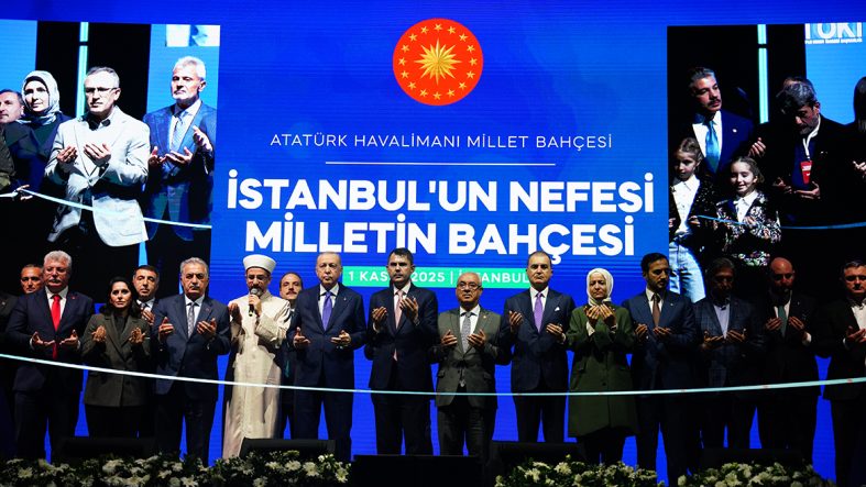 ATATÜRK HAVALİMANI MİLLET BAHÇESİ CUMHURBAŞKANI ERDOĞAN’IN KATILIMIYLA AÇILDI