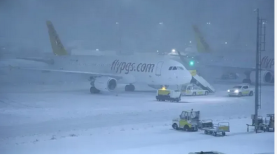 Gaziantep’te Yoğun Kar Nedeniyle Uçaklar Kalkamadı