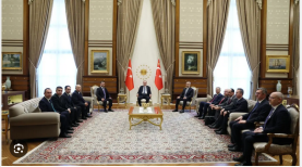 Cumhurbaşkanı Erdoğan, Özbekistan Heyetini Külliye’de Kabul Etti