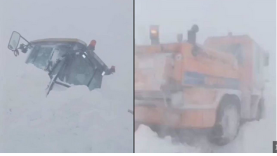 Sahara Geçidi’nde Çığ Felaketi: İş Makineleri Kar Altında Kaldı