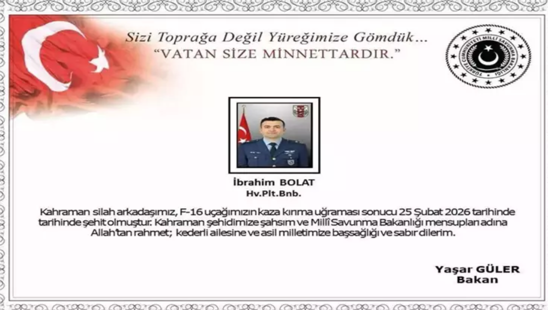 Şehit Hava Pilot Binbaşı İbrahim Bolat Kimdir?