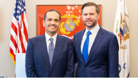 Katar Başbakanı ile JD Vance Washington’da Bir Araya Geldi